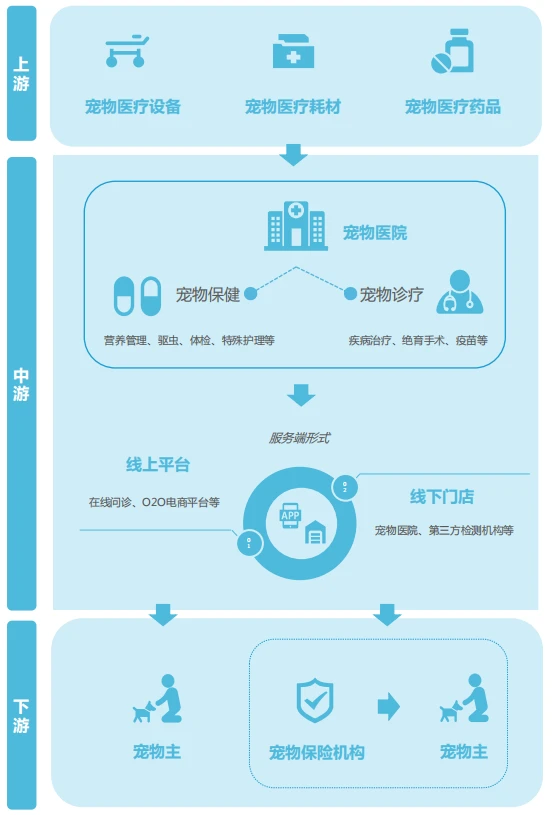 中国宠物医疗产业链图谱